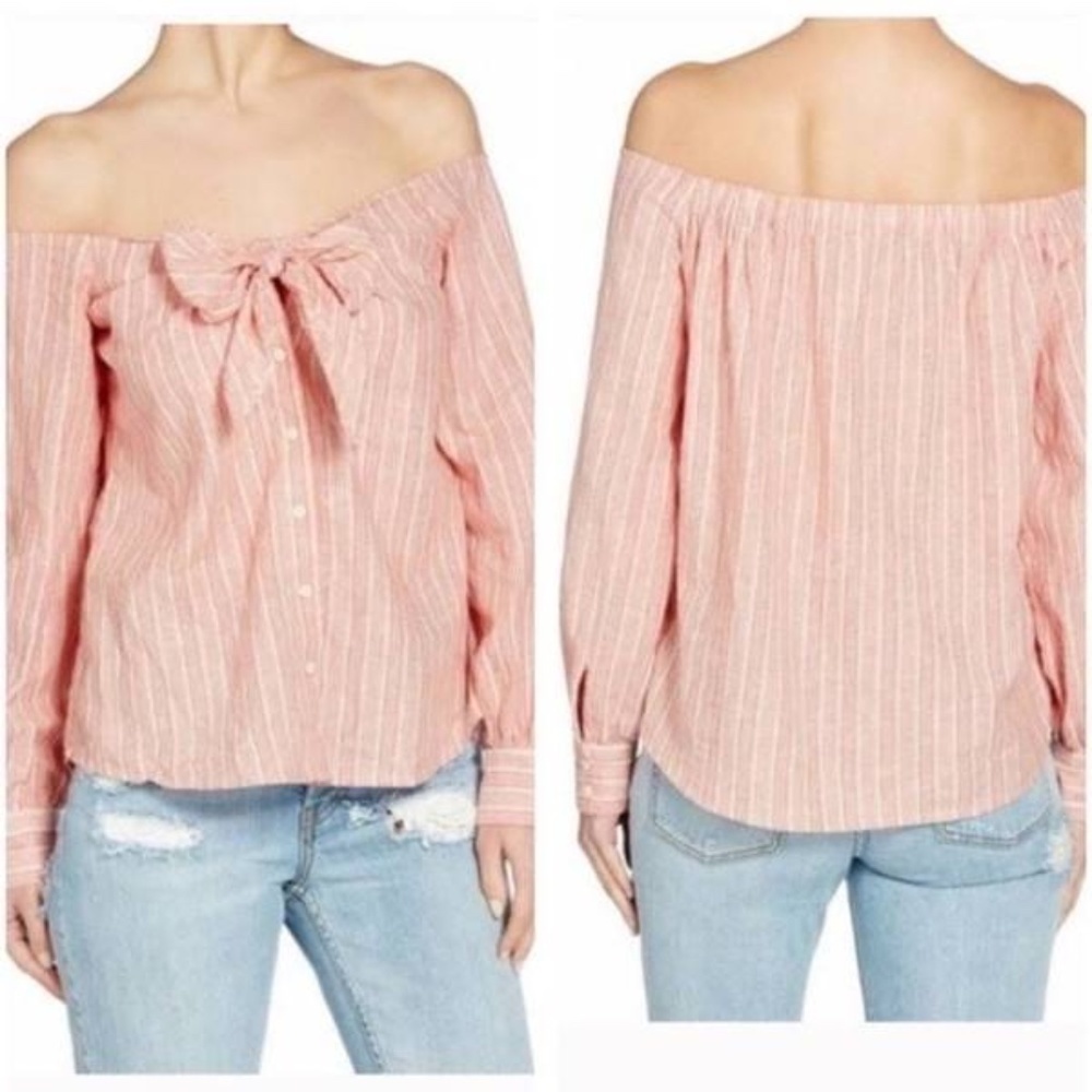 Free People Womens Hello There Beautiful Knit Blouse, Orange - Picture 2 of 10